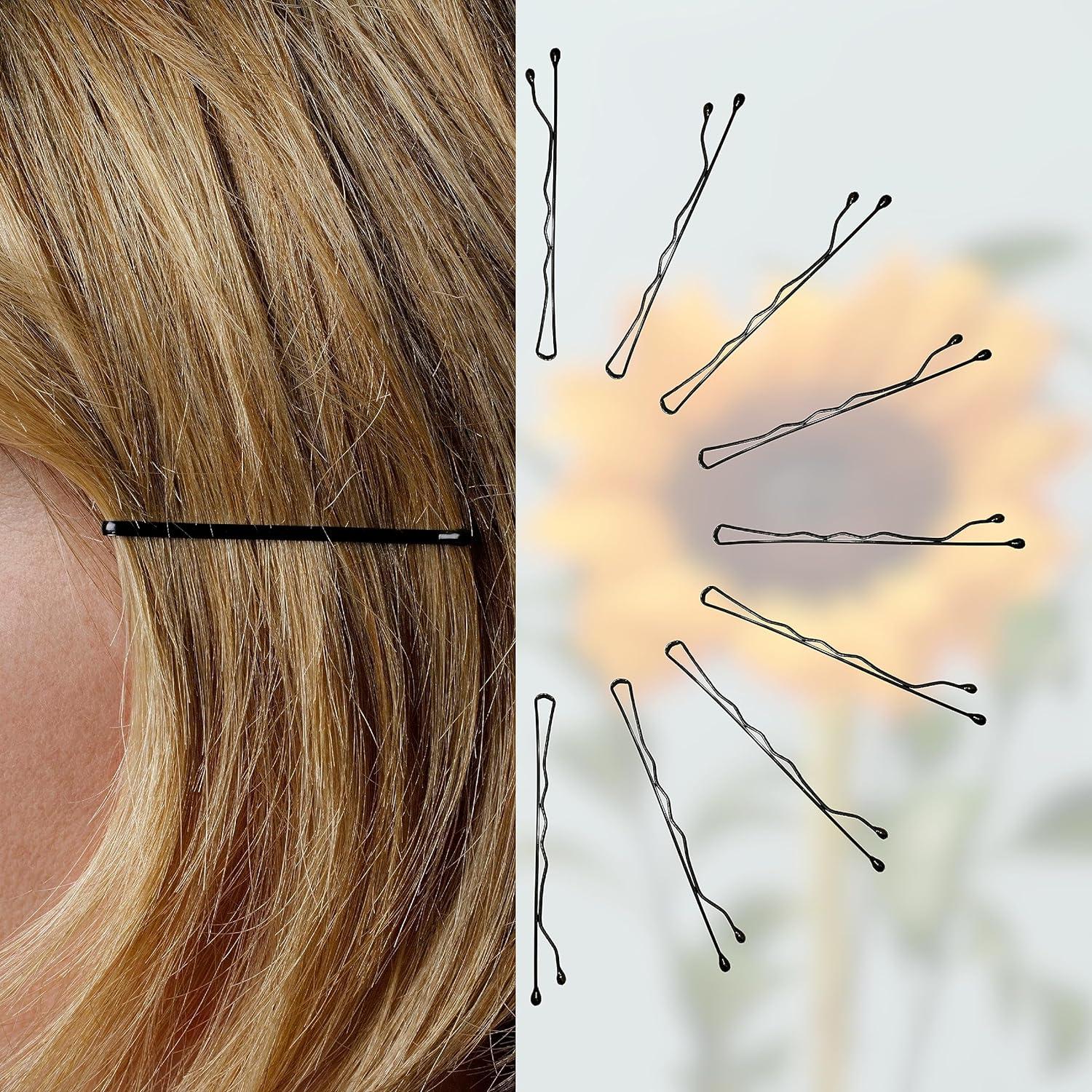 PARSHOR 150 Pcs Bobby Pins for Black Hair Long Hair Pins for Women