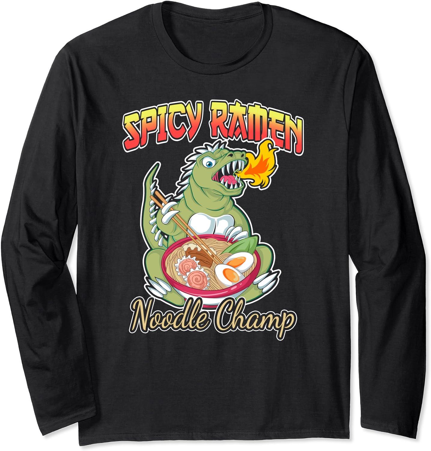 Rice Ball Motif Monster Long Sleeves T