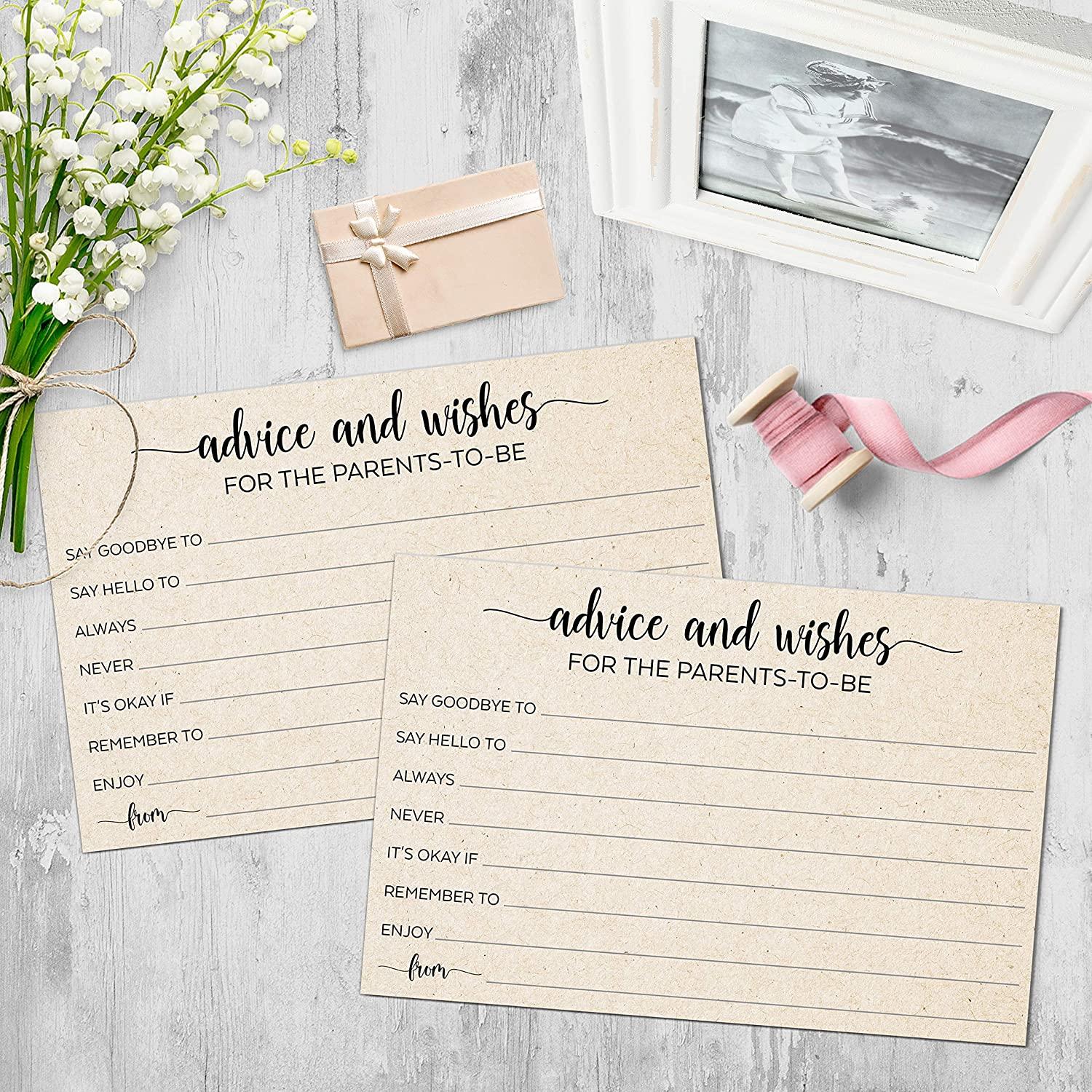 321Done Words Of Wisdom Cards - 50 Blank Advice Cards For Weddings & Special Events