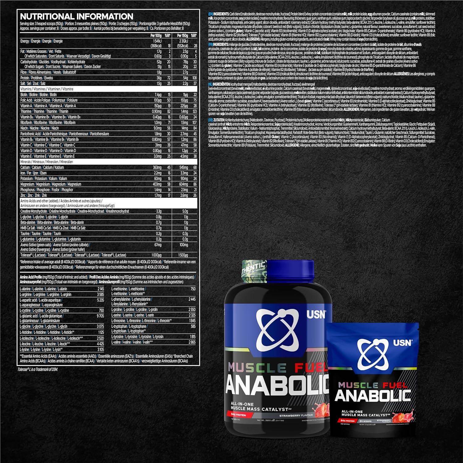 USN Muscle Fuel Anabolic All-In-One Muscle Gainer 2kg Review: Is This The Total Solution For Hardgainers