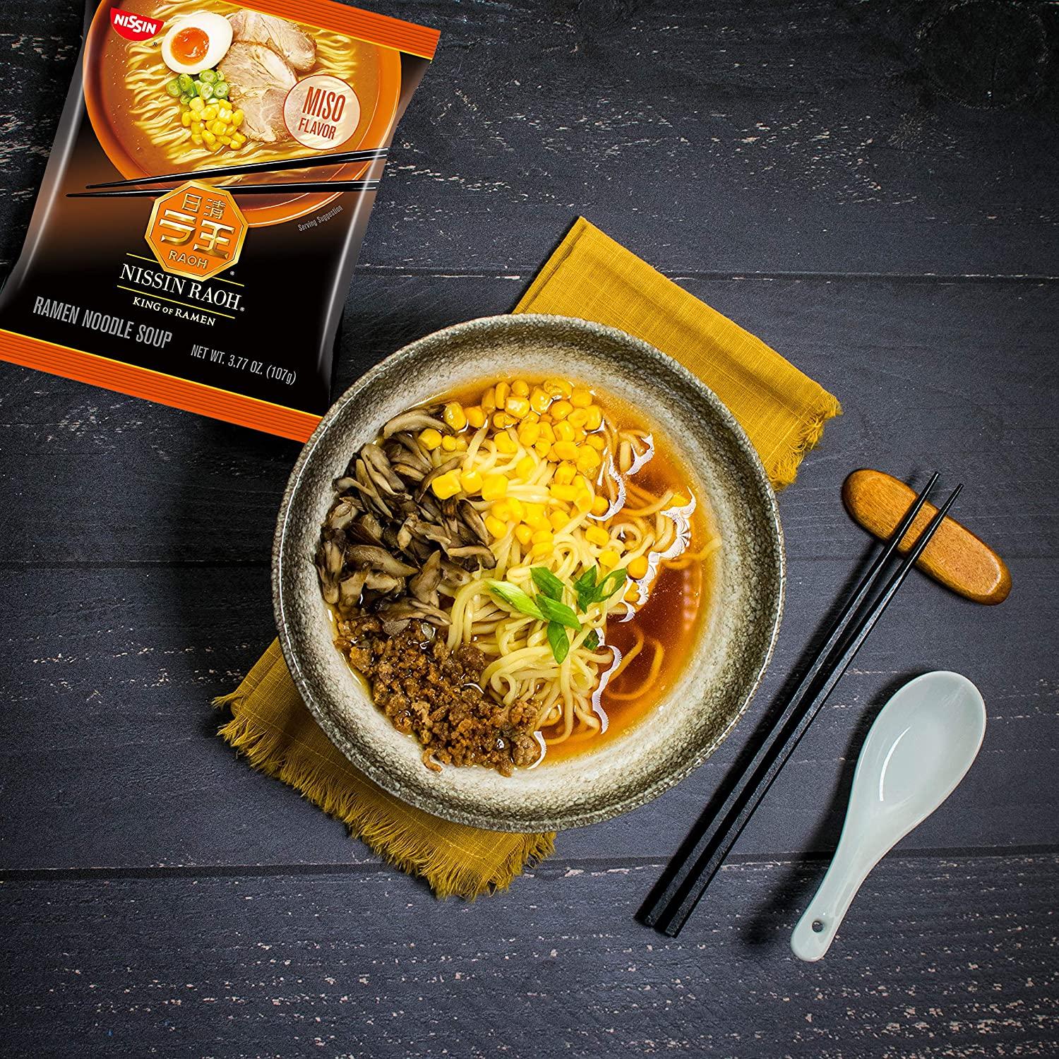 Nissin Raoh Miso Flavor Ramen Noodle Soup, 3.77 oz - City Market