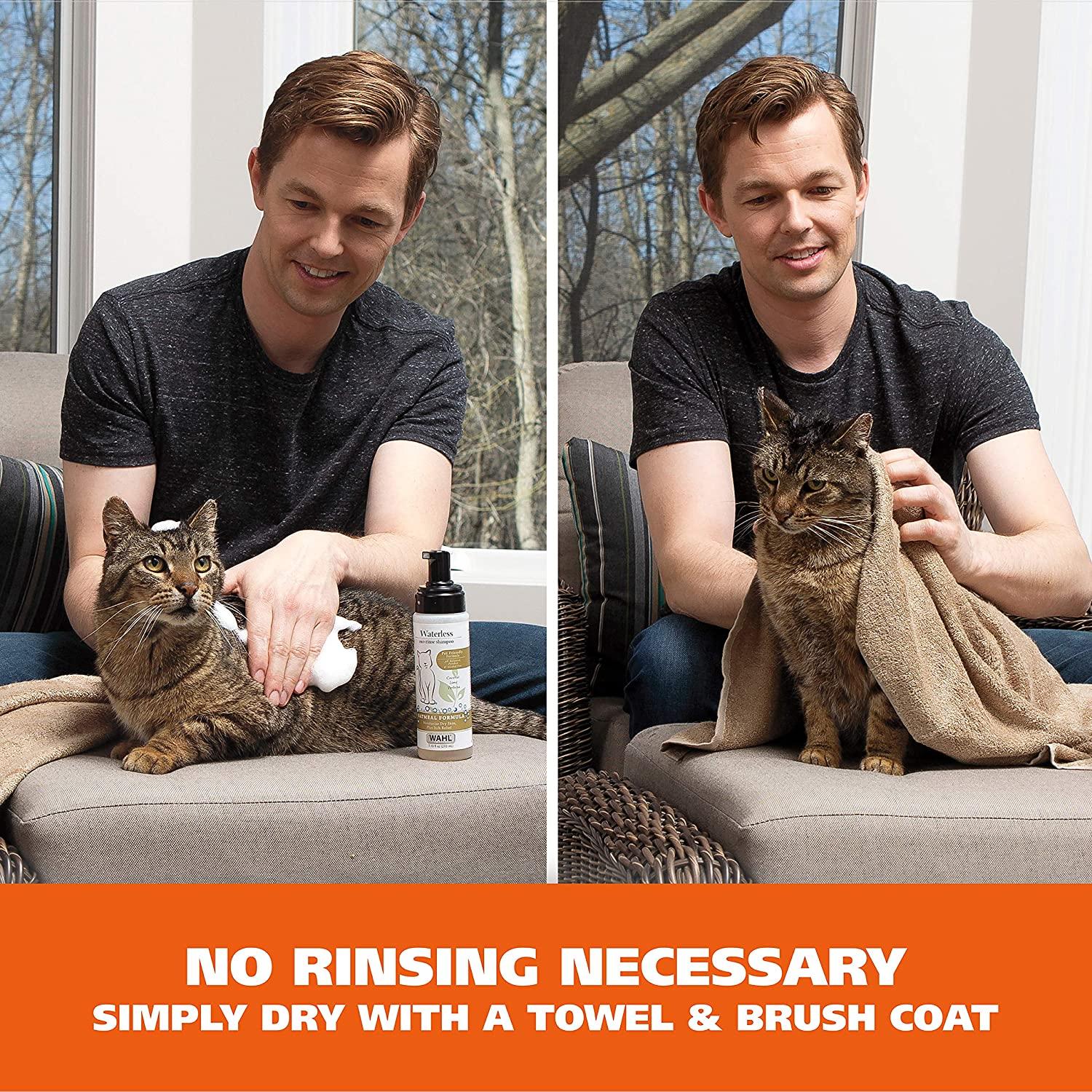 Wahl no rinse waterless shampoo for cats reviews new arrivals