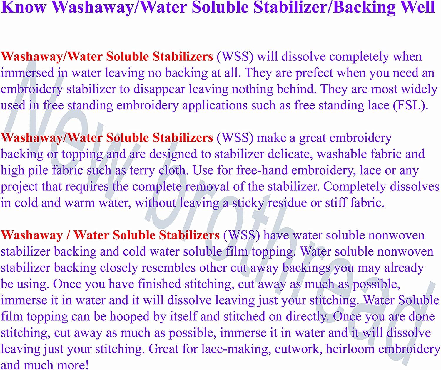 Wash-Away Stabilizer - Pile O' Fabric