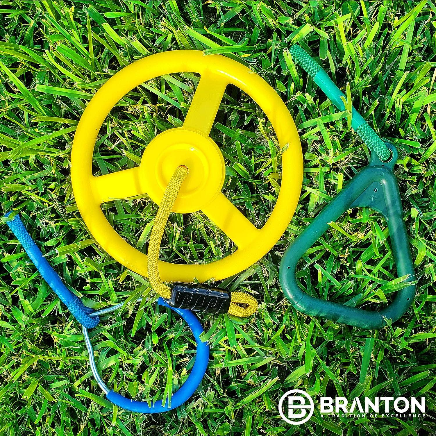 Three Piece Ninja Line Accessories Set Durable Ninja Ring, Ninja Triangle and Ninja Wheel