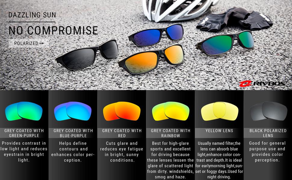 Jabón Espera un minuto Volver a llamar RIVBOS Polarized Sports Sunglasses Driving shades For Men Unbreakable Frame