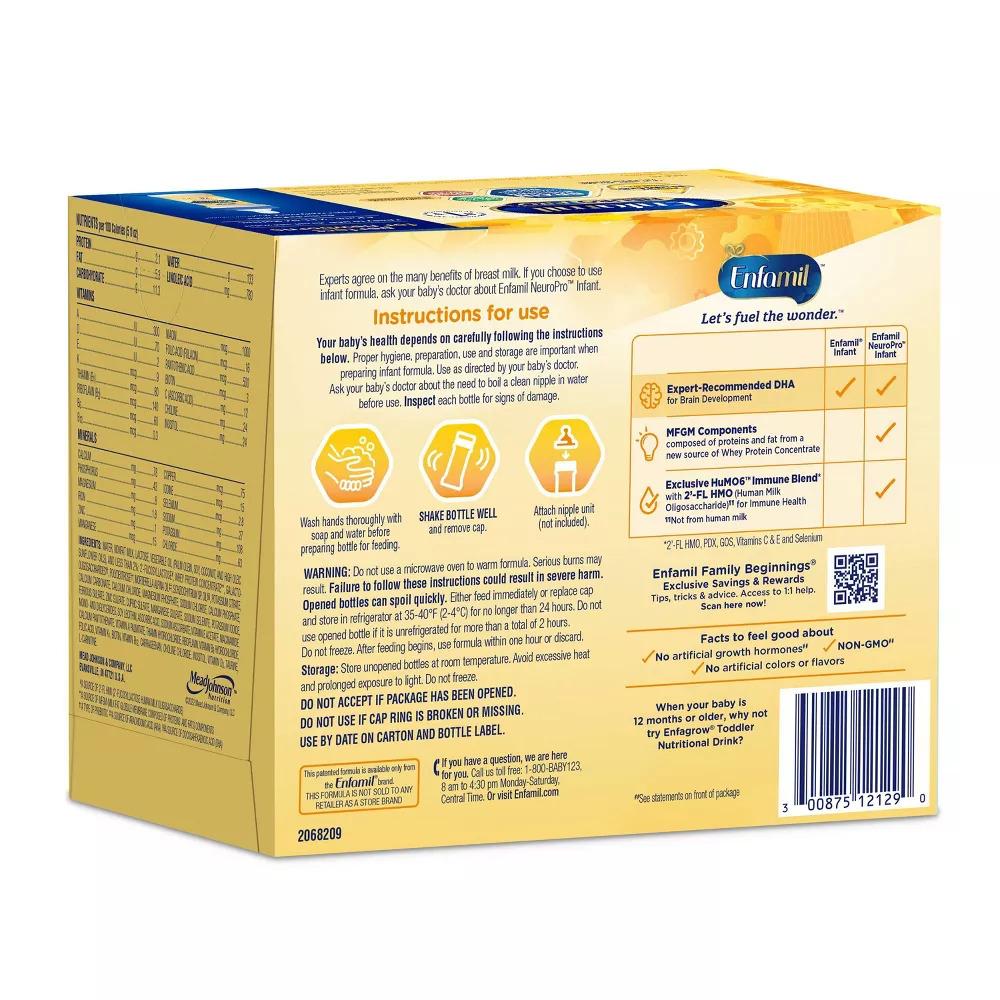 Enfamil NeuroPro Ready to Feed Infant Formula Bottles 2 fl oz