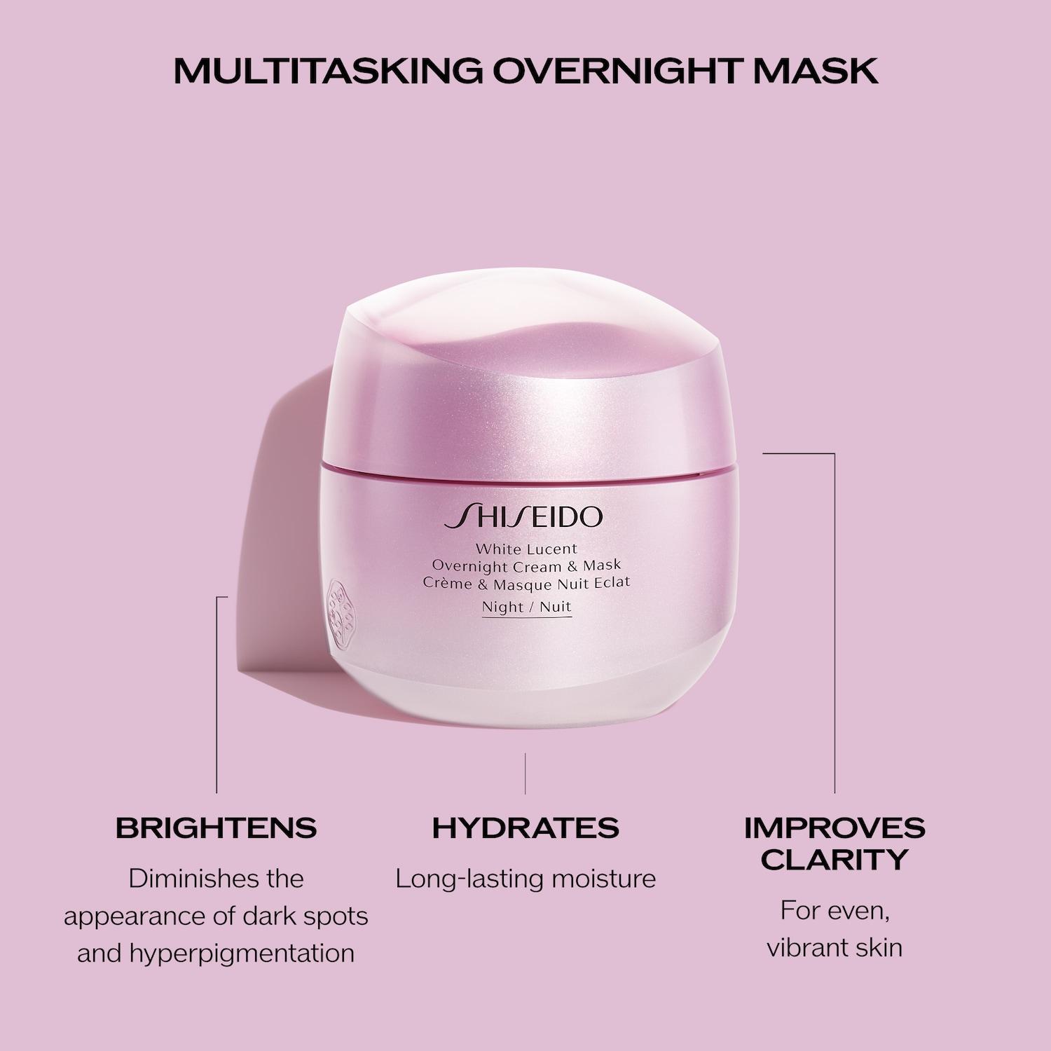 Shop Shiseido White Lucent Overnight Cream & Mask - 2.6 oz/ 75 mL