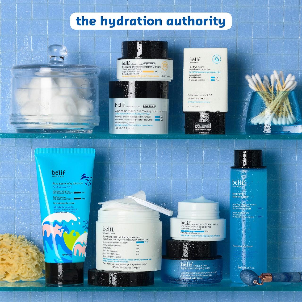 Shop belif Aqua Bomb Hydrating Jelly Cleanser - 5.41 oz/ 160 mL Online -  Best Price & International Shipping