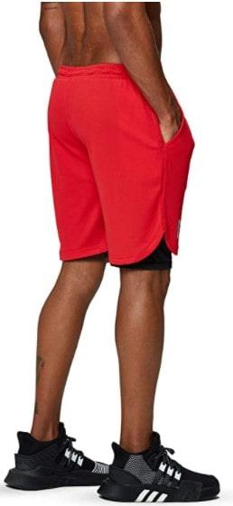 Pinkbomb Men's 2 in 1 Running Shorts Gym Workout Quick Dry Mens