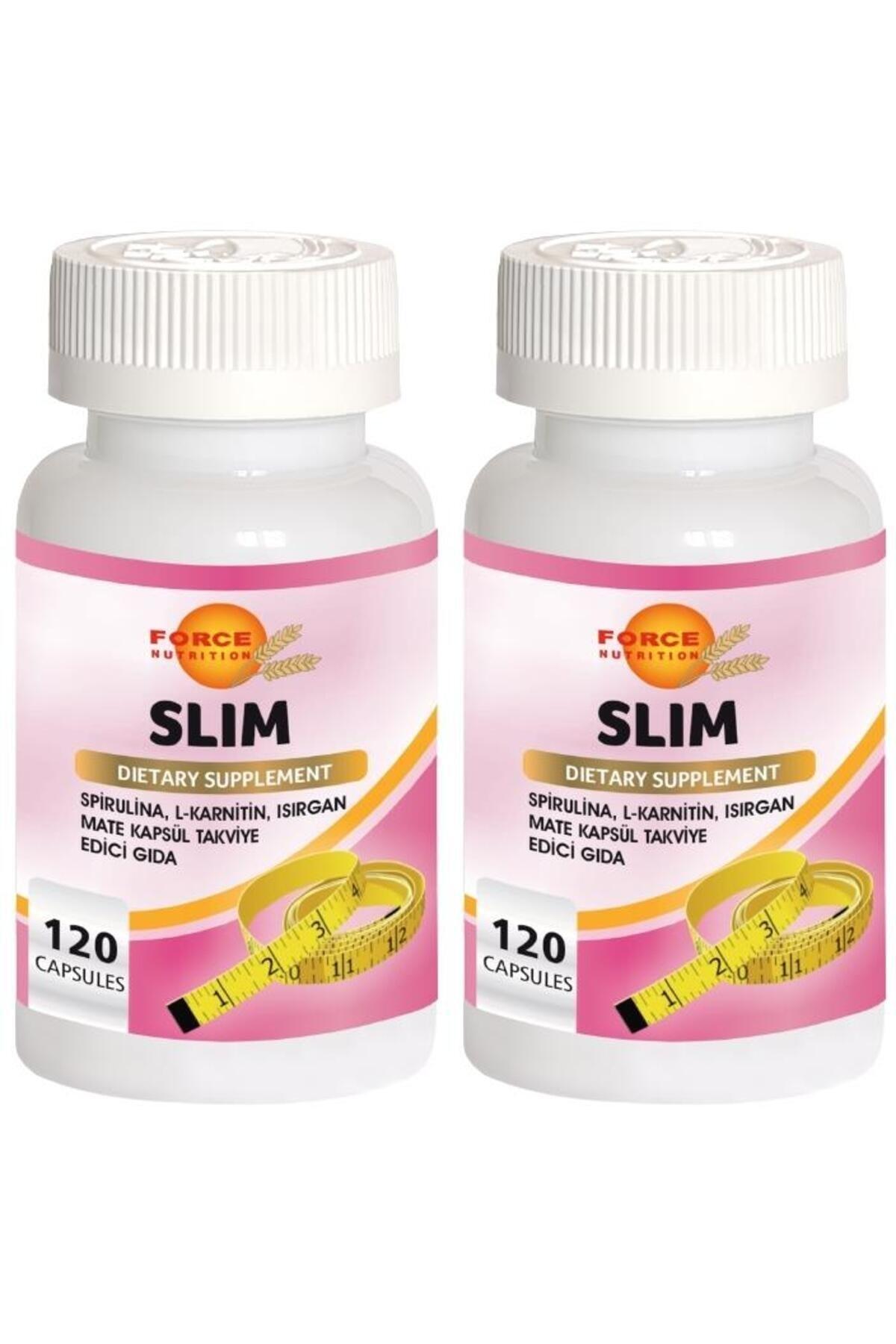 spirulina l carnitine Force Nutrition Slim 2x120 Capsules Spirulina L-Carnitine Nettle Mate Green  Tea Chrome