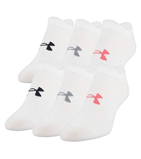 Under Armour Women's Essential No Show Socks - 6-pair