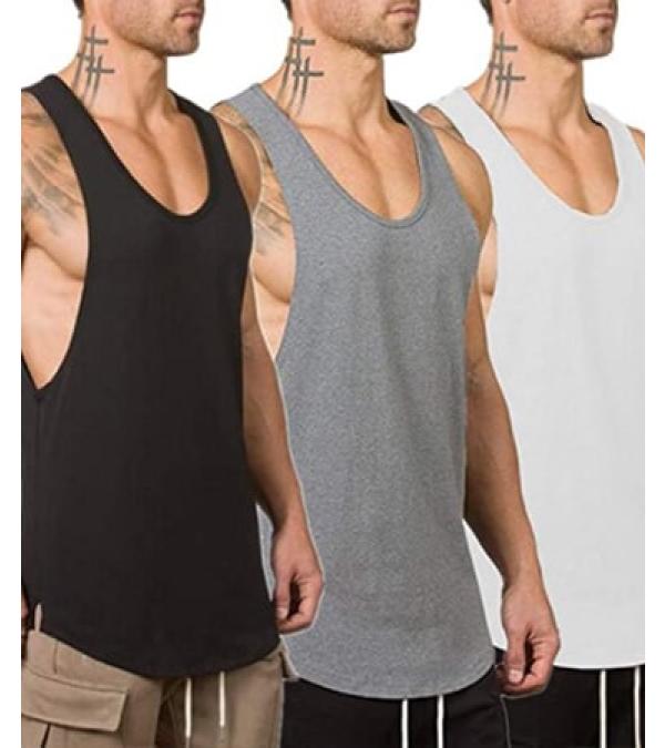 Muscle Killer Men's Muscle Gym Workout Stringer Tank Tops Bodybuilding  Fitness T-Shirts ( 3 Pack )