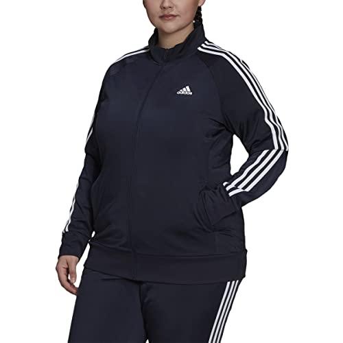 adidas Women's Plus Size Essentials Warm-up Track Top 2X - Legend