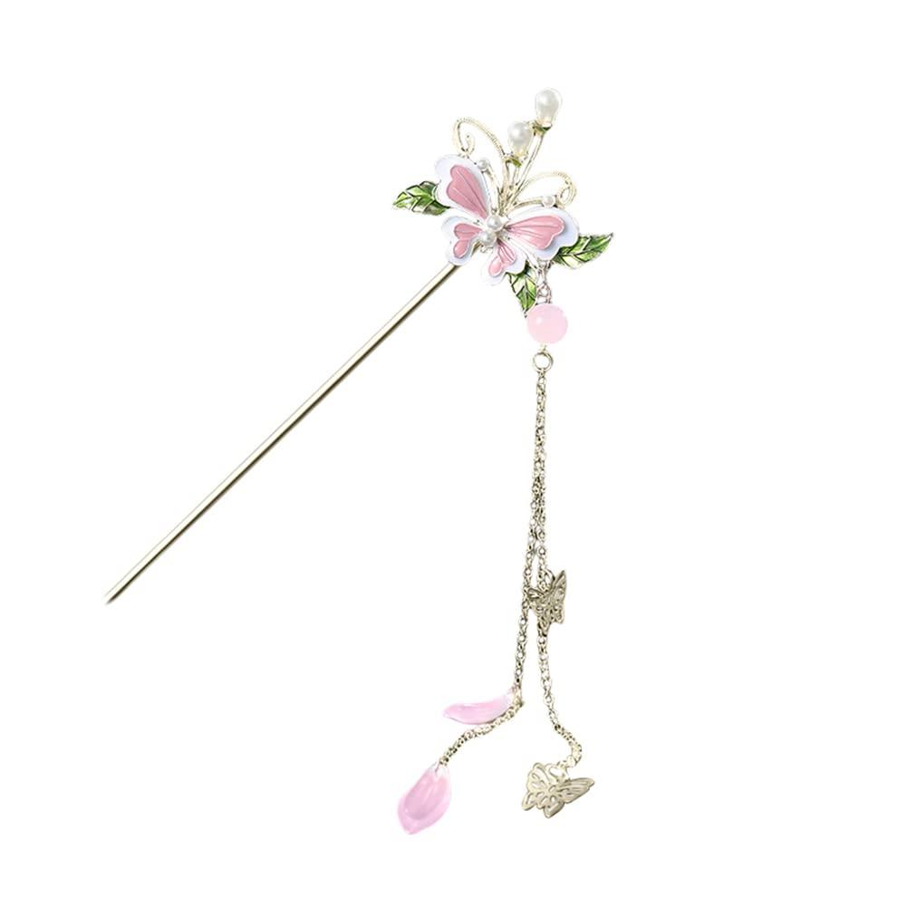 Chinese Hair Stick Butterfly Flowers Hair Clips Shiny  display picture 2