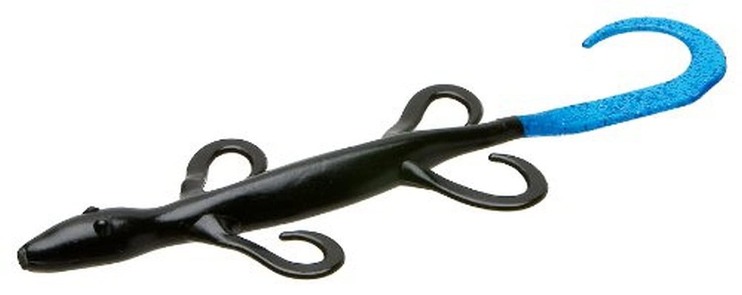 Zoom Bait 6-Inch Lizard Bait-Pack of 9 | Black Blue Tail | Premium ...
