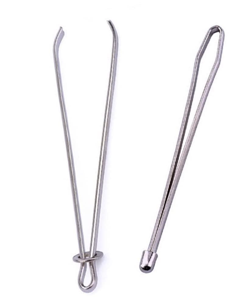 12-Piece Stainless Steel Drawstring Threader Set - Elastic Cord Puller For Hoodies & Pants