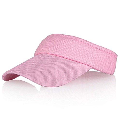 NWT Physician Endorsed Sun Protection Pink Visor Hat Texture Comfy Sweatband UPF Physician Endorsed UPF 50 Traveler Sun Hat With Packable  main image 2