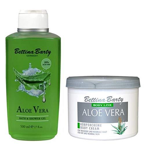 Bettina Barty Aloe Vera Shower Gel & Body Cream Set - 500 ml | Moisturizing  Skincare for All | International Shipping Available