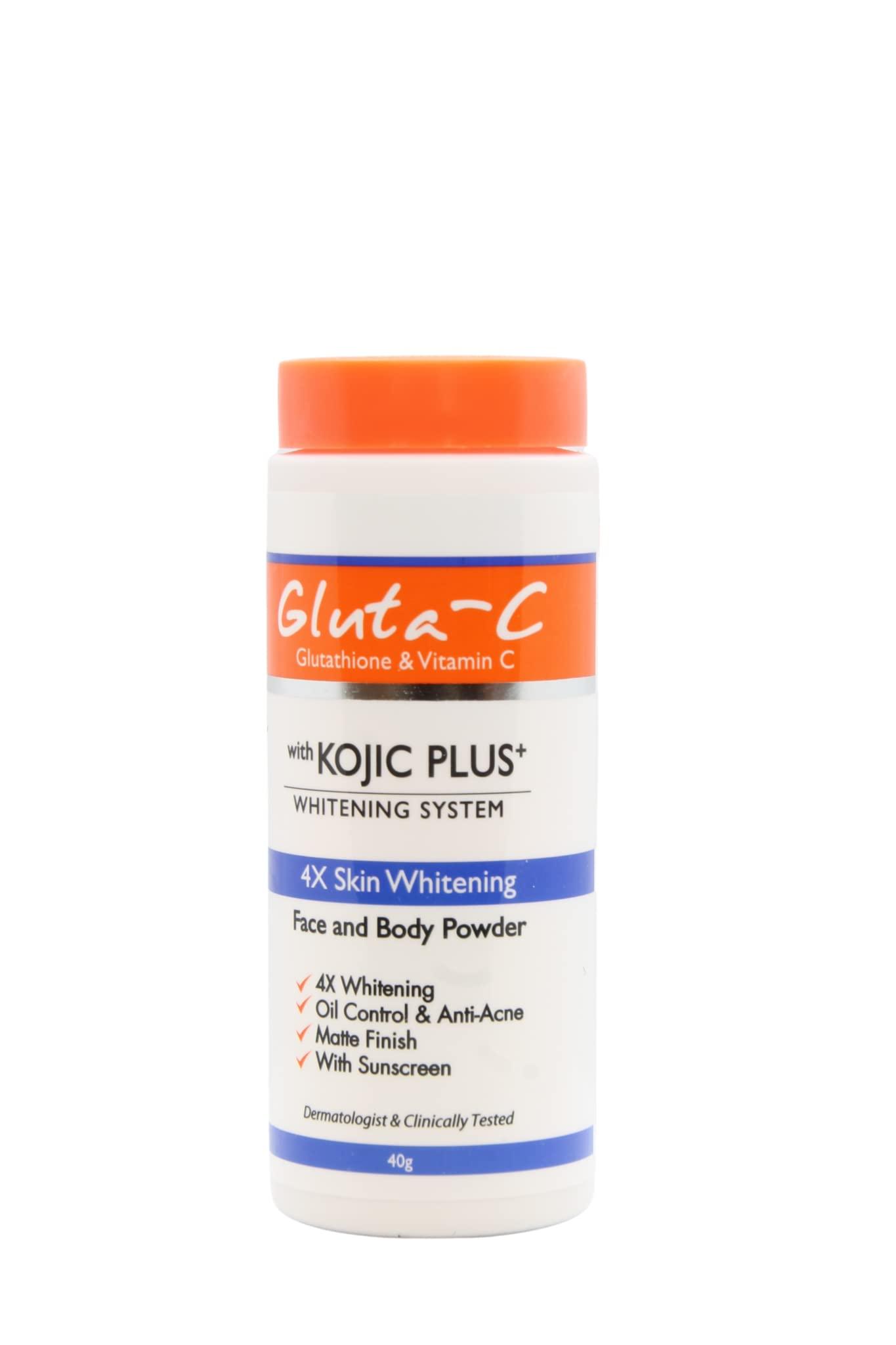 Shop Gluta-C Face and Body Powder with Kojic Plus+ | Brightening Skin Care  for All Skin Types - Fast International Shipping | Buy Now with Express  International Delivery