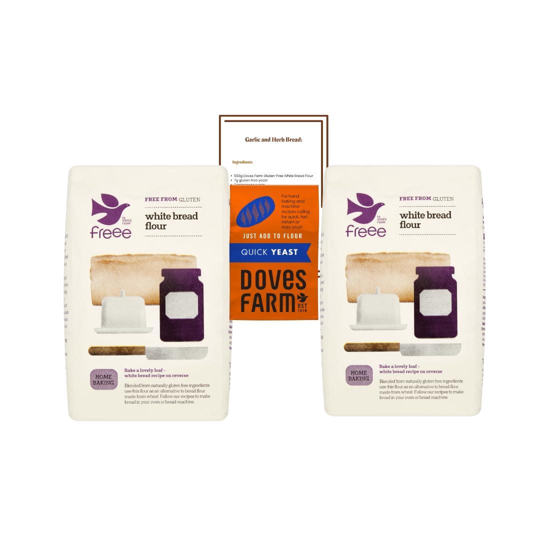 Gluten-Free Baking: Doves Farm Premium White Bread Flour (1Kg) x