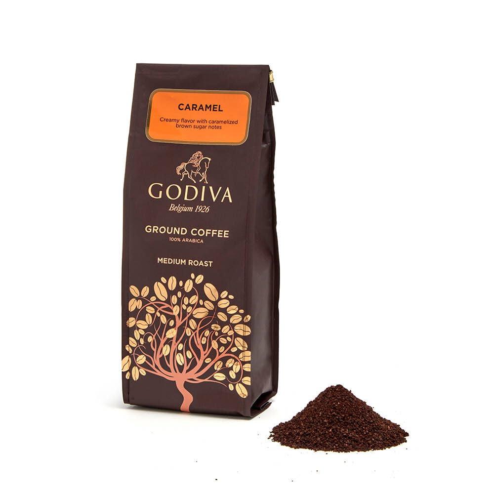 Godiva キャラメル グラウンドコーヒー 284g 2個セット Godiva Chocolatier Caramel Flavor Coffee - Medium Roast - Ground