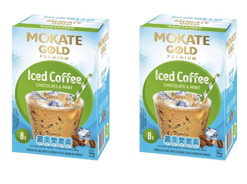 Mokate Gold Premium iced coffee Chocolate & Mint 2 boxes x 8
