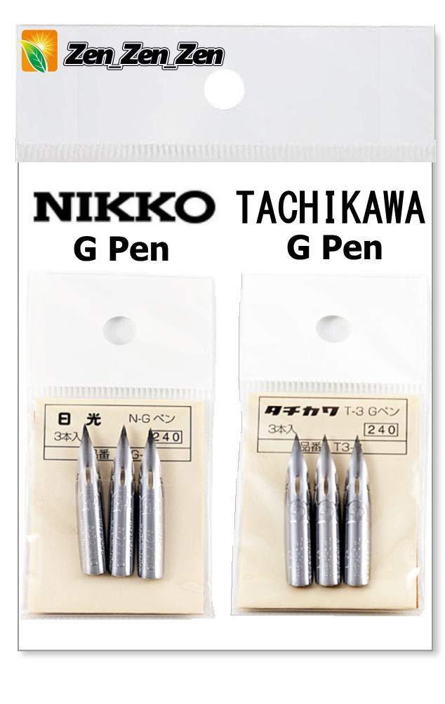 Tachikawa Nikko G Pen Nib 3-Piece Set with Anti Rust Paper