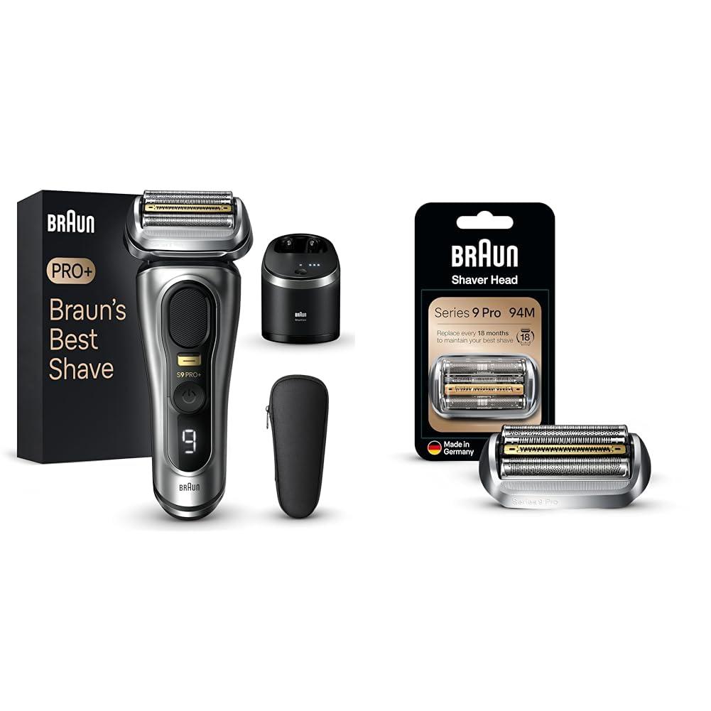 脱毛・除毛 BRAUN Shaver Head Series 9 Pro 94M*12 Braun Series 9 PRO+ Electric Shaver & Electric Shaver Head