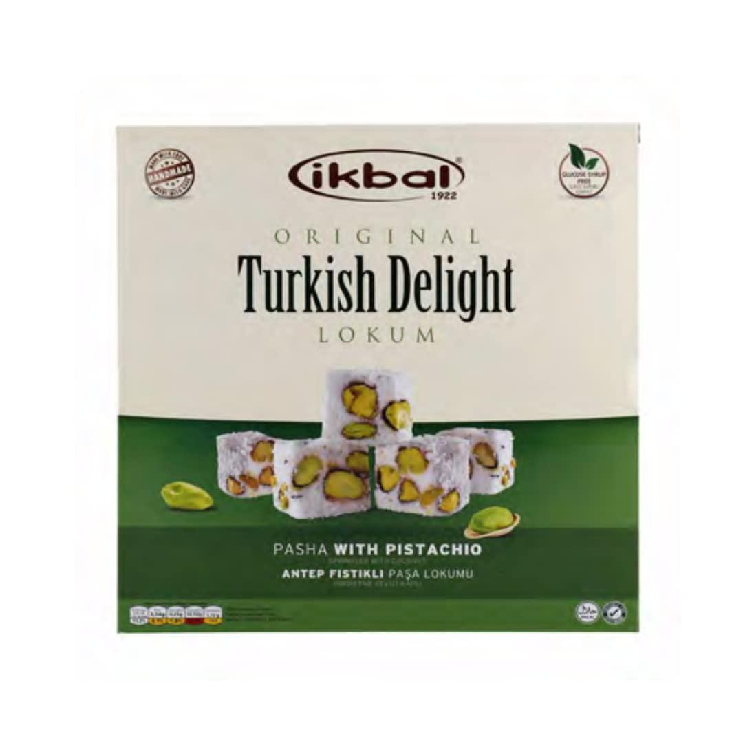 菓子 (2set) ikbal Turkish Delight Pistachio Ikbal Turkish Delight - Double Roasted with Pistachio 350gr x 5