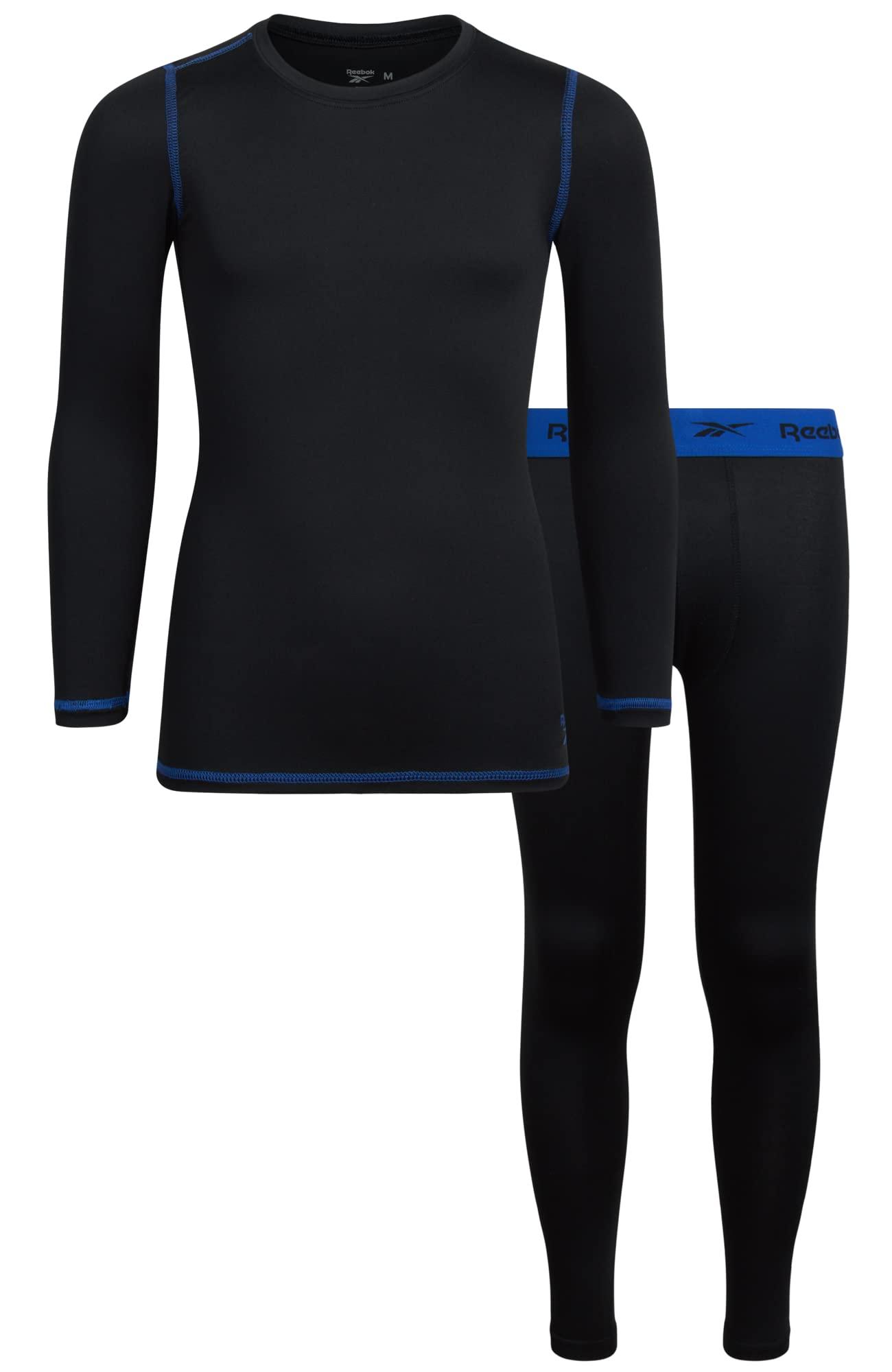 Reebok Boys' Thermal Underwear Set - Performance Base Layer T-Shirt and  Leggings - Black Large (S-L) | Buy Now with Express International Delivery  | GoSupps.com