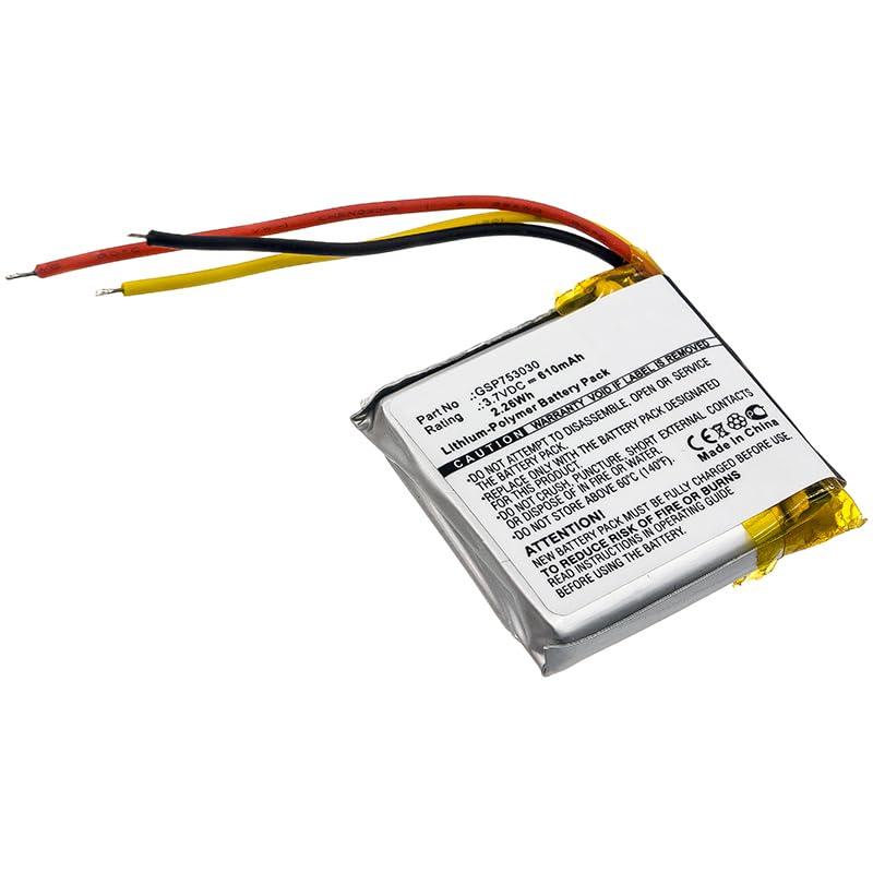 Batterie Remplacement 610mAh 3.7V Pour Casque JBL – Compatible Modèles 633331, GSP753030, Li-polymère