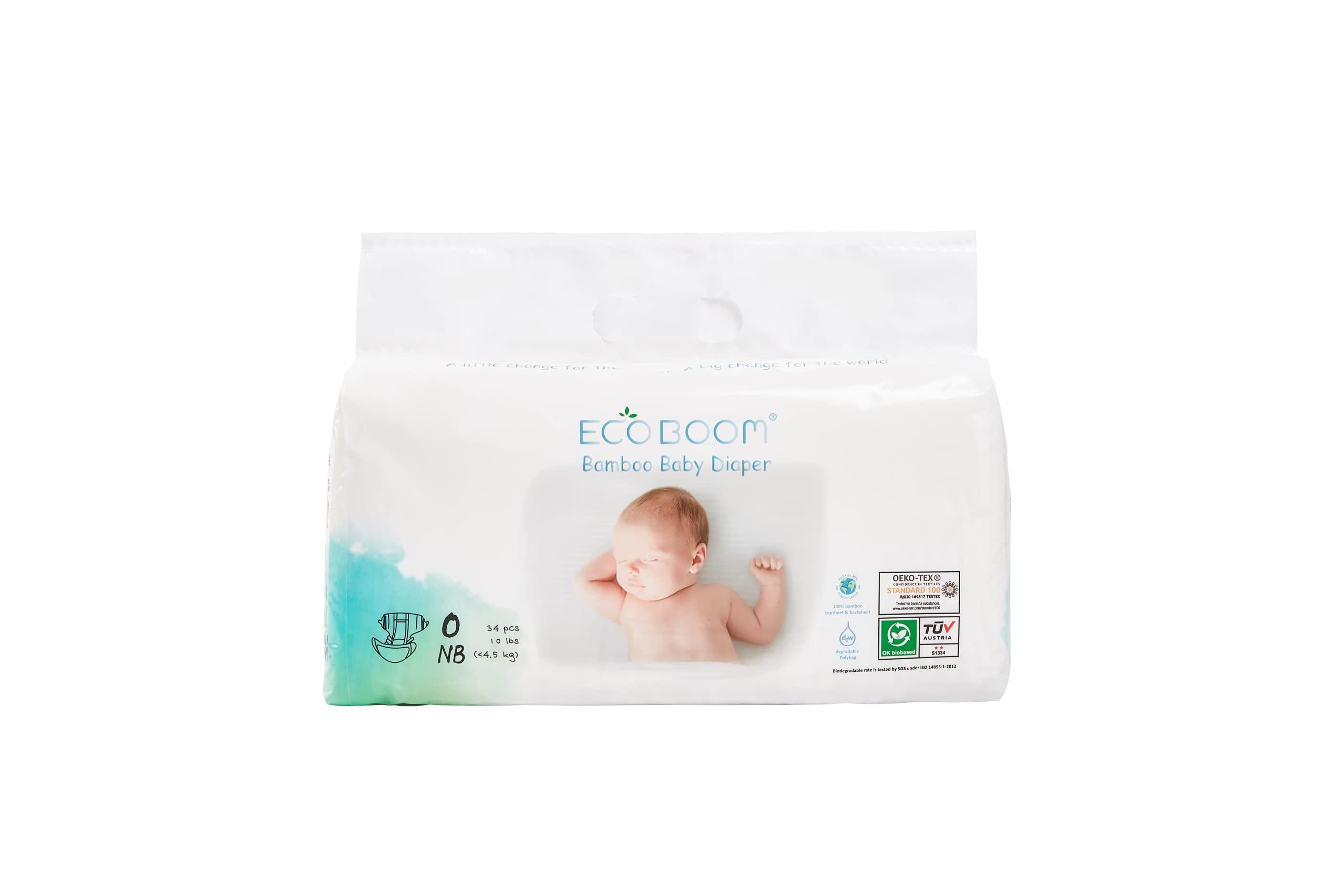 ECO BOOM Bamboo Viscose Baby Diapers - 100% Natural & Eco-Friendly