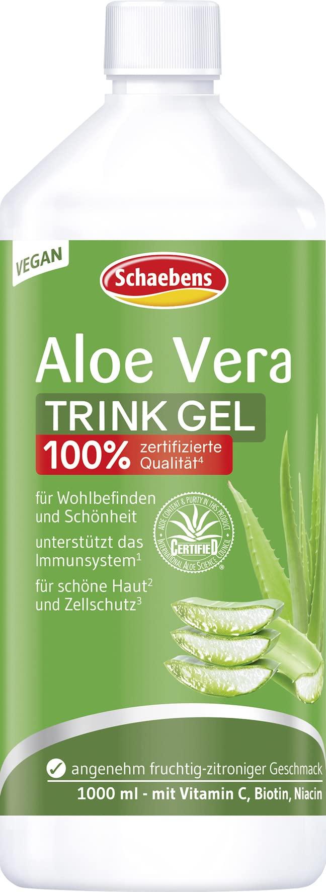 Schaebens Aloe Vera Drinking Gel 1L - Hydrating Natural Wellness for Skin &  Health - Buy Internationally | Buy Now with Express International Delivery  | GoSupps.com