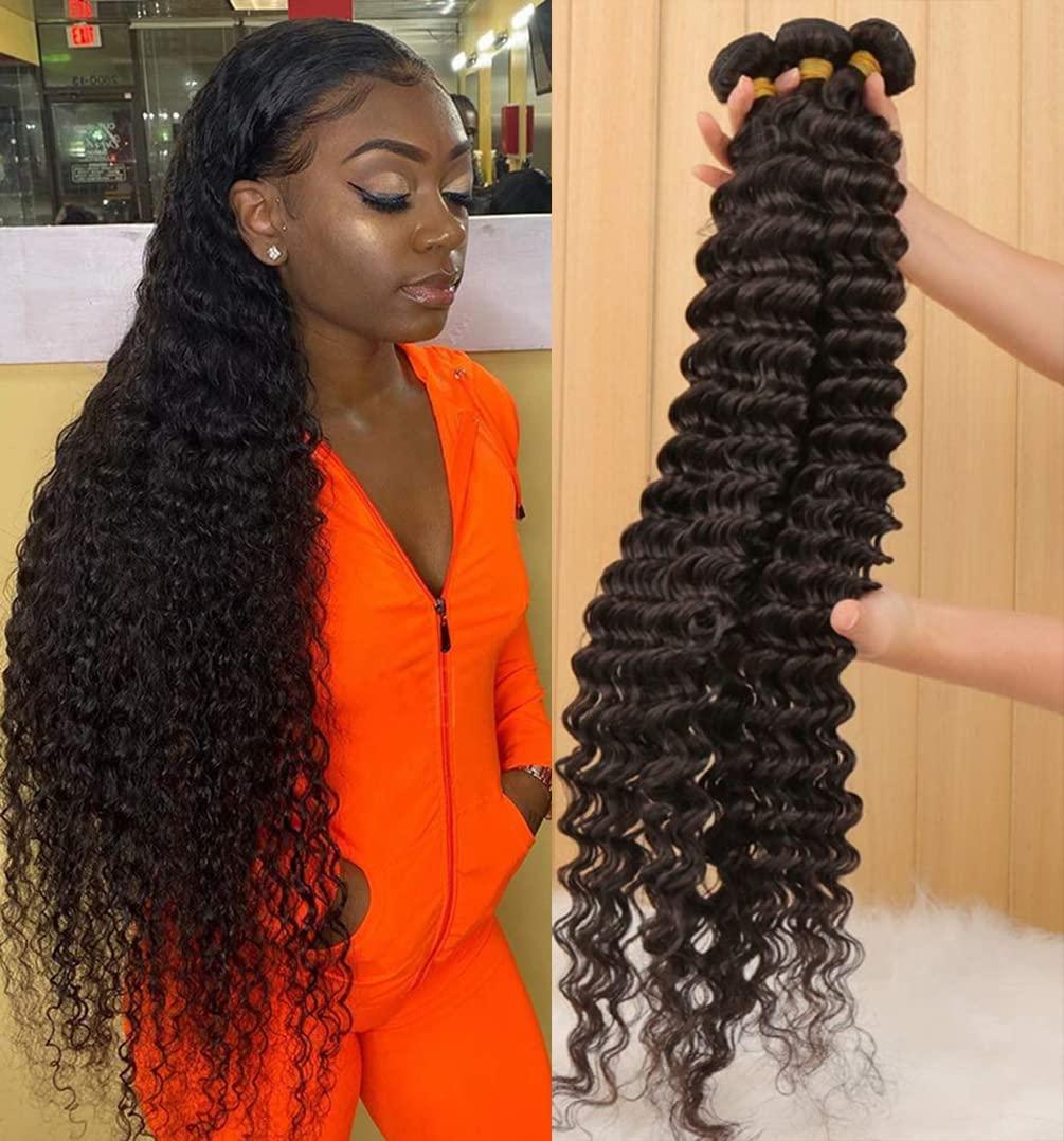 20 20 20 Inch #1B Deep Wave Bundles Human Hair Bundles Deep Curly - View #6