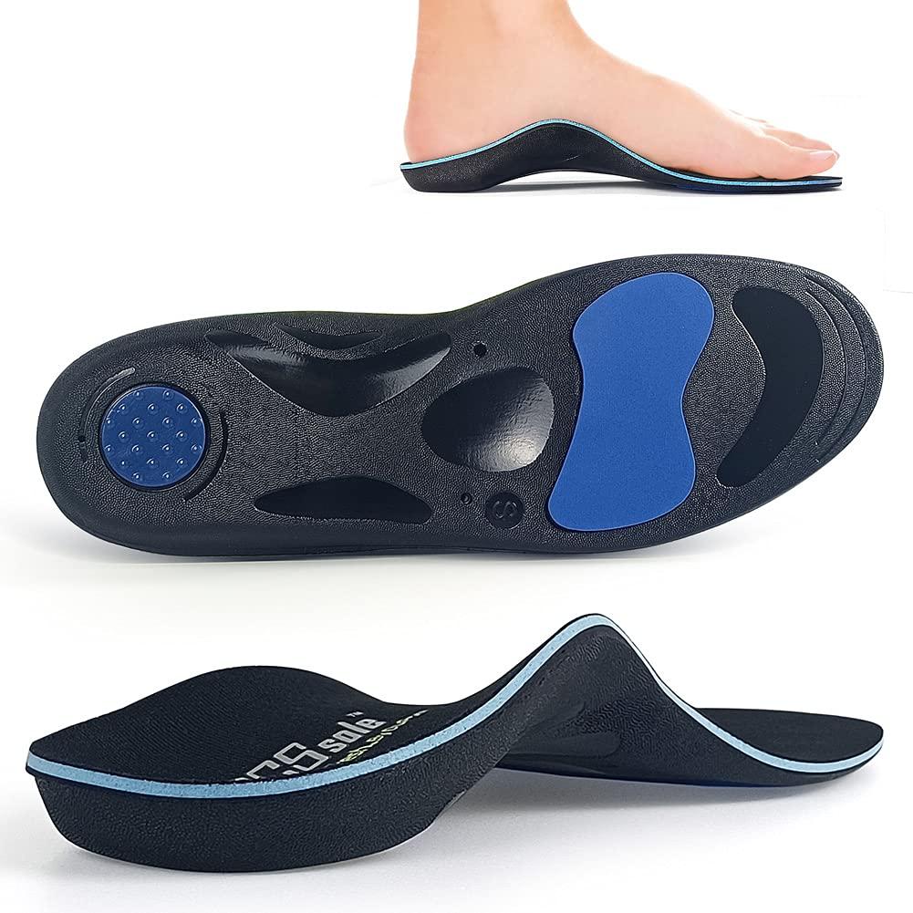 220 Lbs) Plantar Fasciitis Strong Arch Support Insoles For Men Women - Orthotic Inserts Insoles High Arch For Arch Pain, Flat Feet - Boot Work Shoe