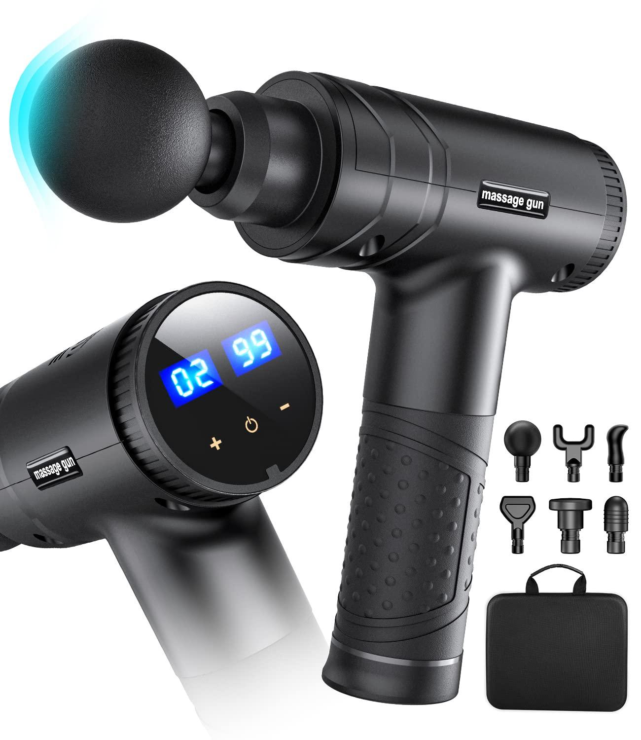 Full Body Massager Fascial Massage Gun Electric Percussion Pistol Massager For Body Neck Back Deep Tissue Muscle Relaxation Pain Relief Fitness 230516 From Mang07, $90.23 - View #12