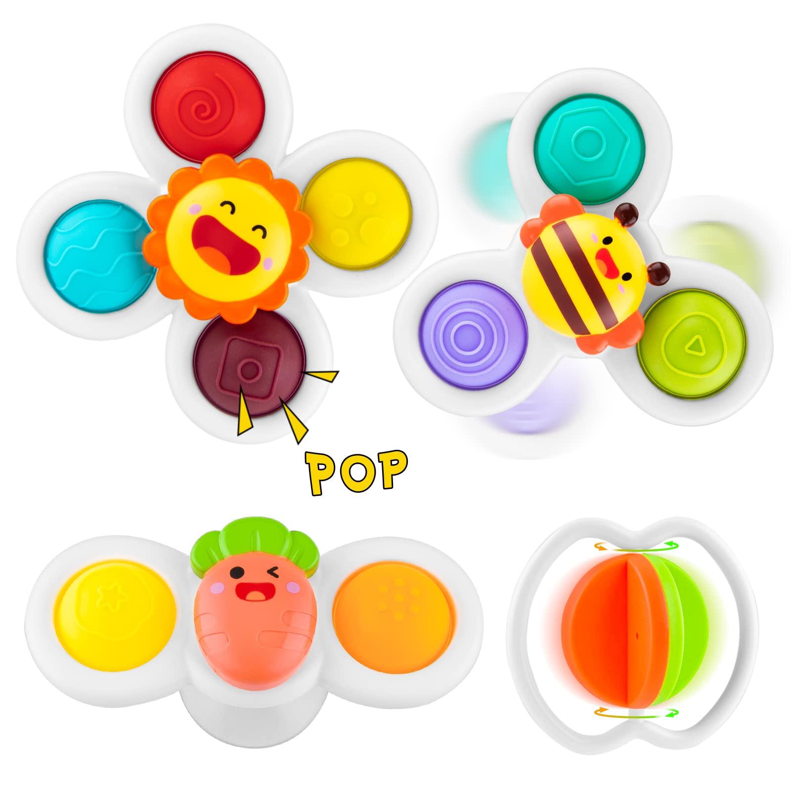 Suction Cup Spinner Toy Silicone Fidget Board for Stress Relief