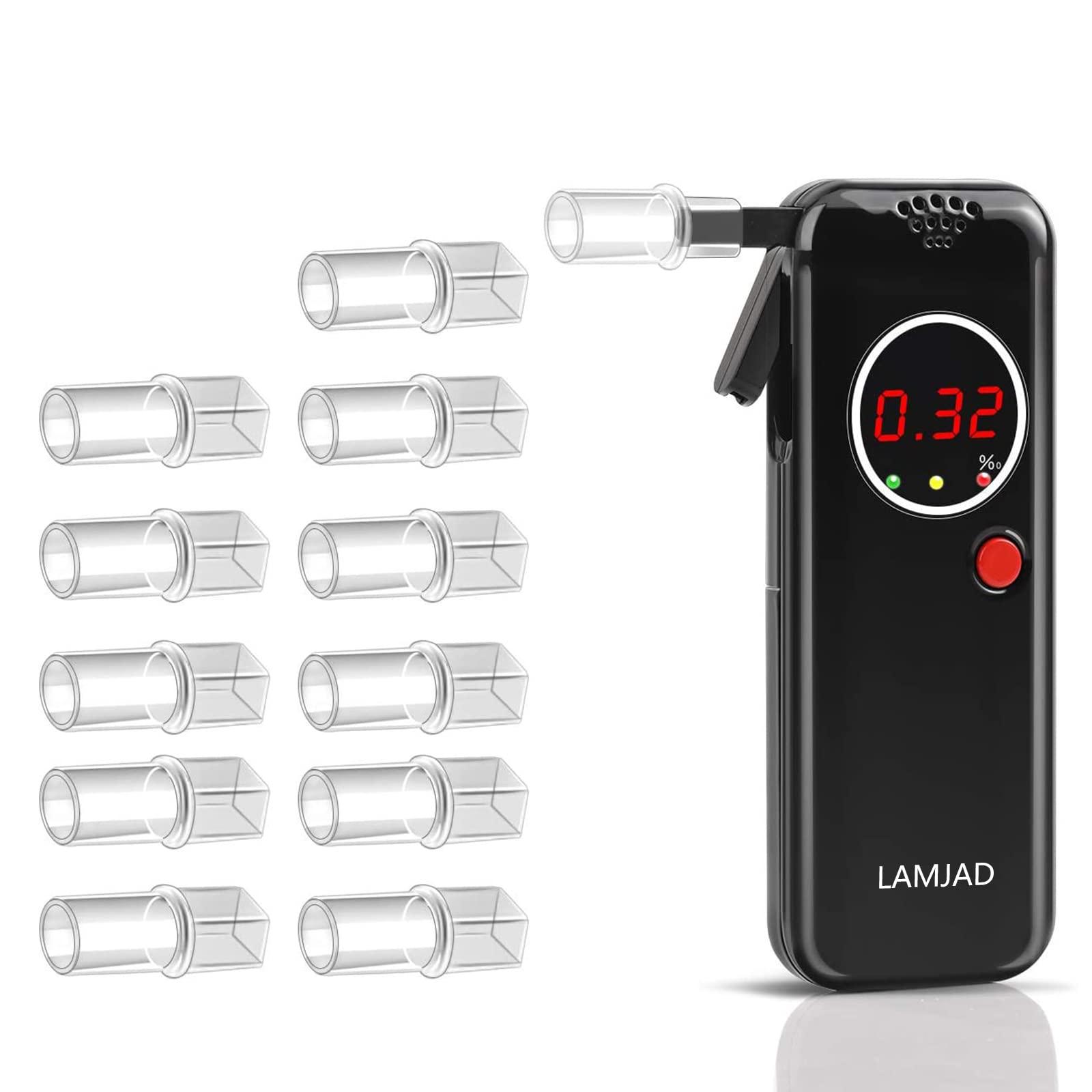 Smart Alcohol Tester Real Voice Broadcast Non-contact Blowing High Sensitivity Breathalyzer Type C Charging Hd Display
