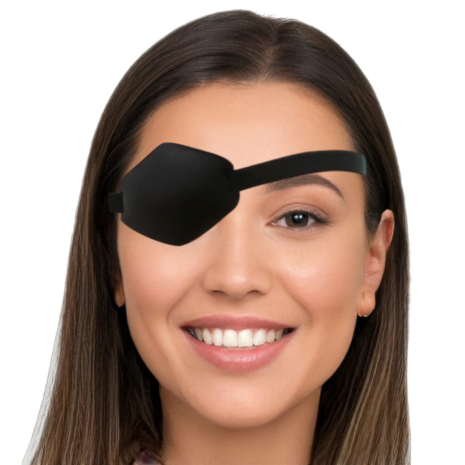 AMZVIO Adjustable Adult Eyepatch for Lazy Eye or After Eye Surgery
