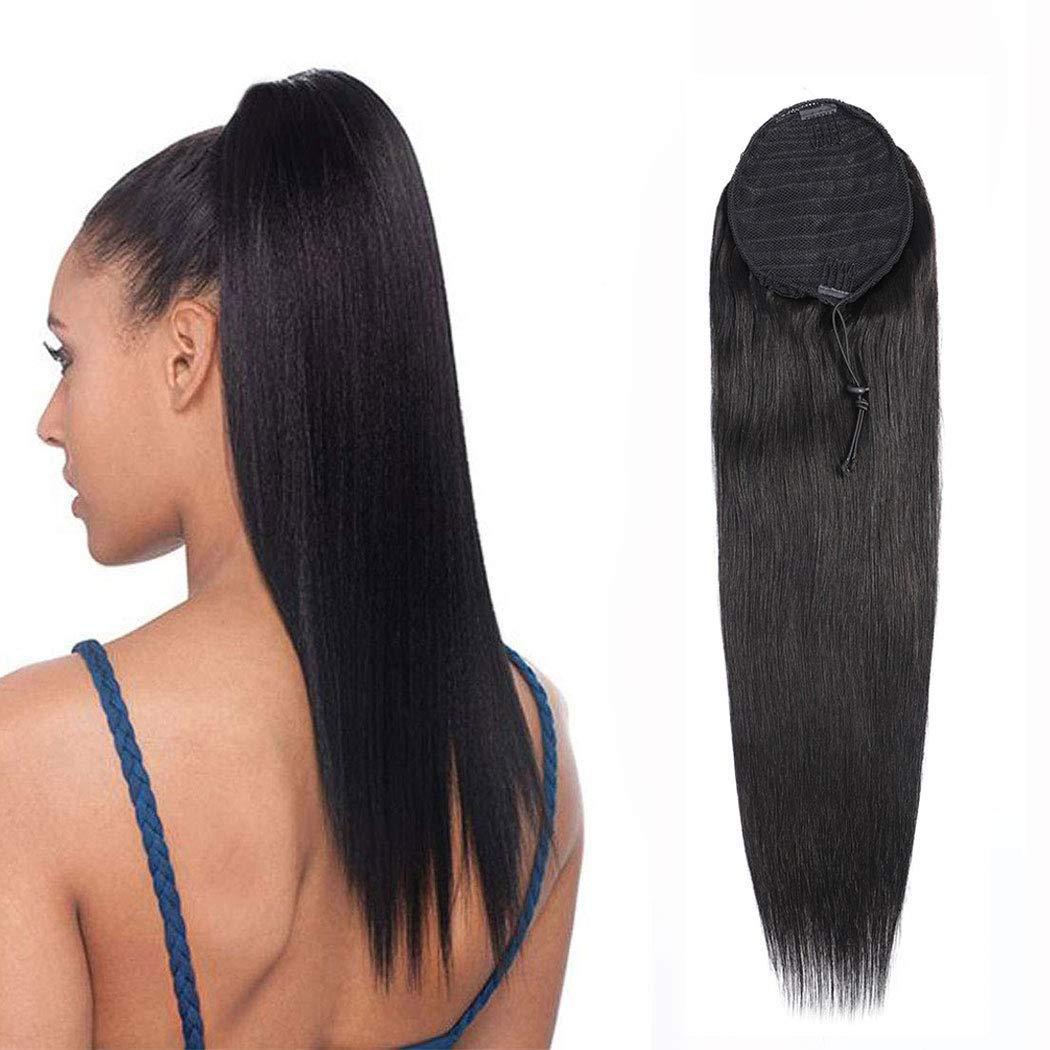 Soft and beautiful. 12 inch clip in ponytail. Black. Amazon.com : WIGNEE 12 Inches Kinky Ponytail Hair Extensions  main image 4