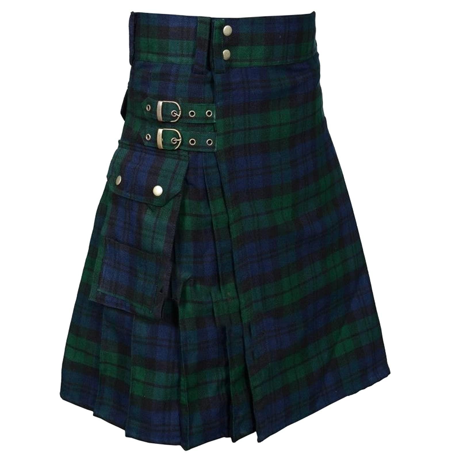 小物 minus kilt 小物 minus kilt Premium Quality Traditional Scottish Black