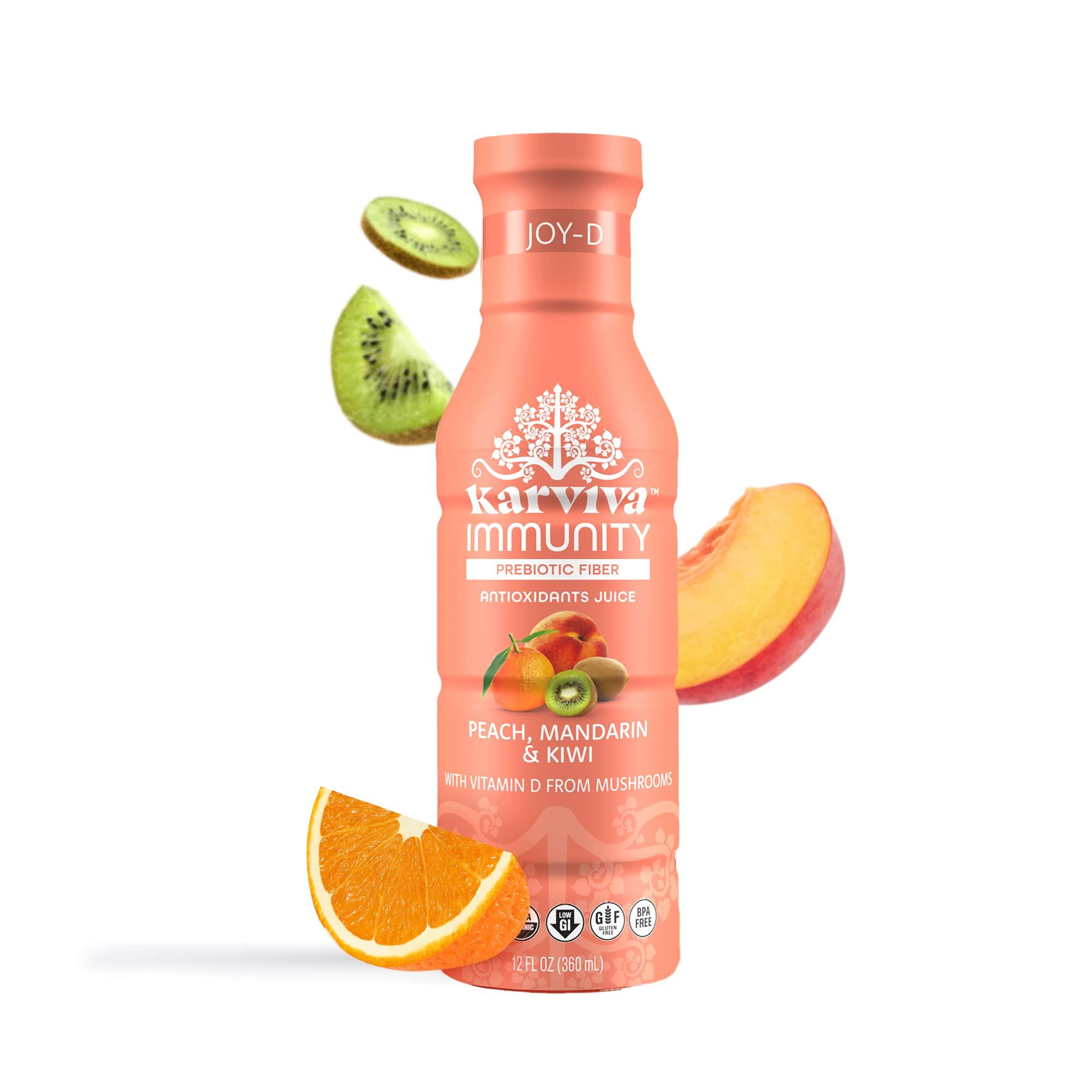 Joy-D Organic Whole Plant Prebiotic & Antioxidant Drink with Peach