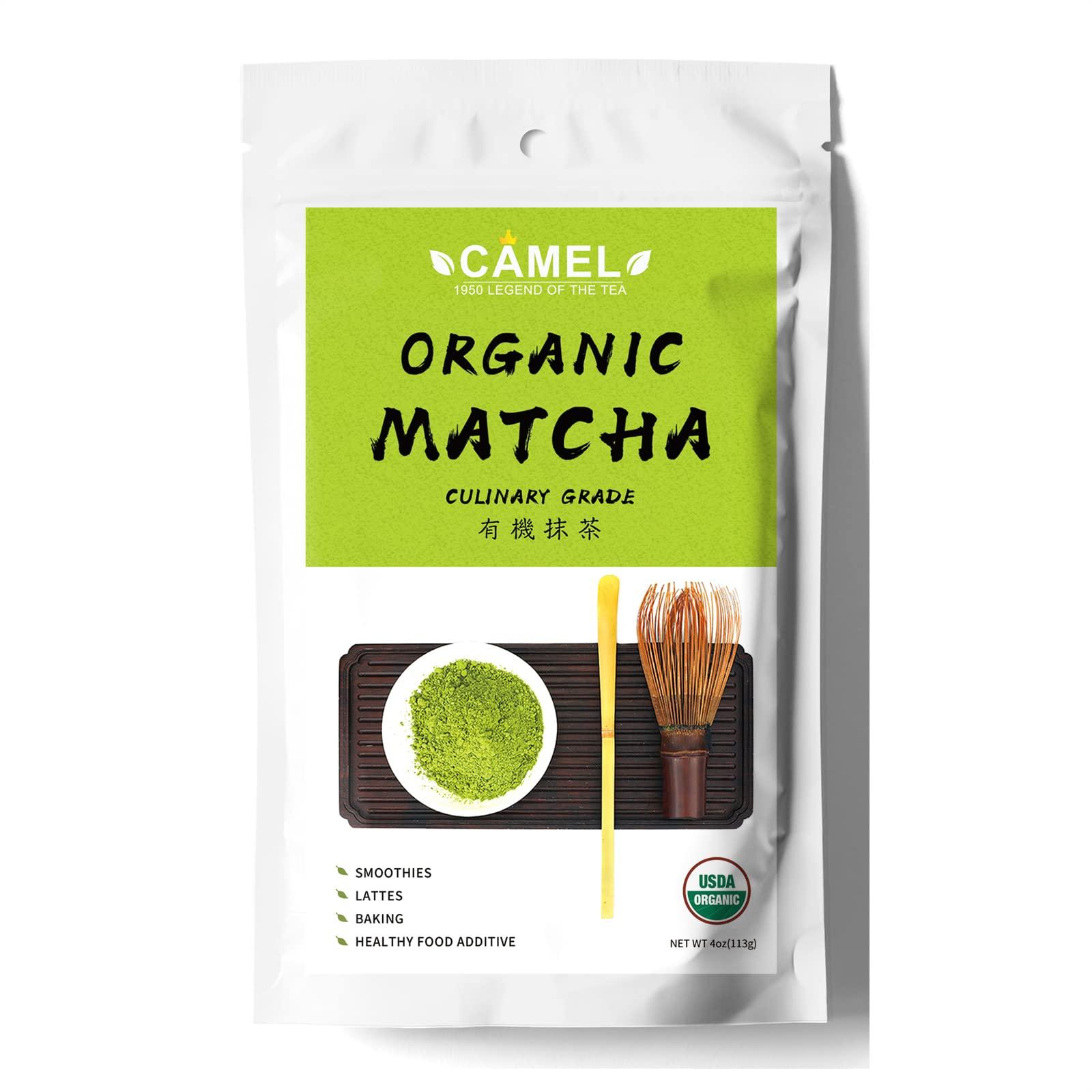 Camel Certified Organic Matcha Green Tea Powder - Culinary Grade 4 oz ...