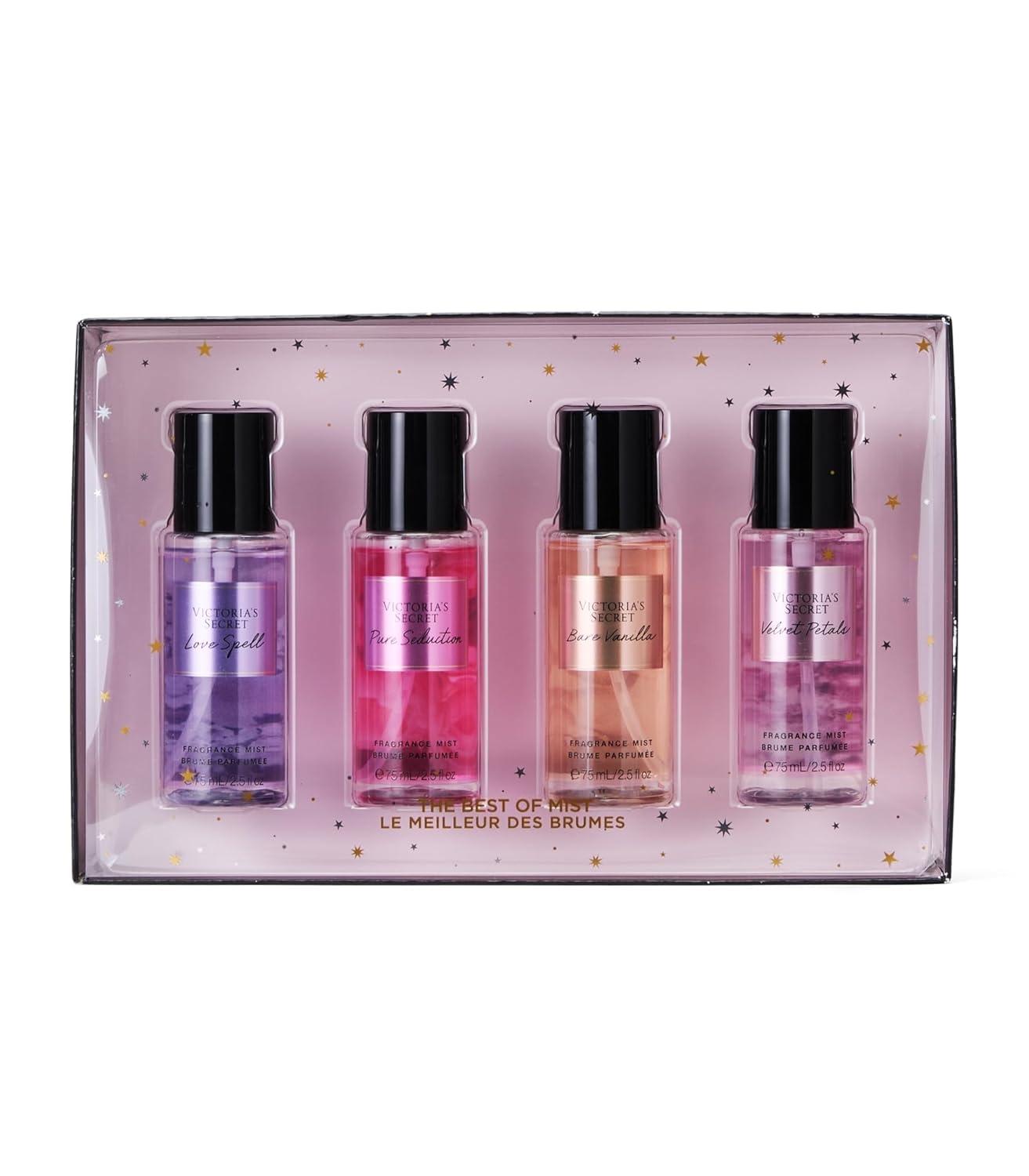 Victoria Body Mist Collection 4 Piece Mini Mist Gift Set: Love