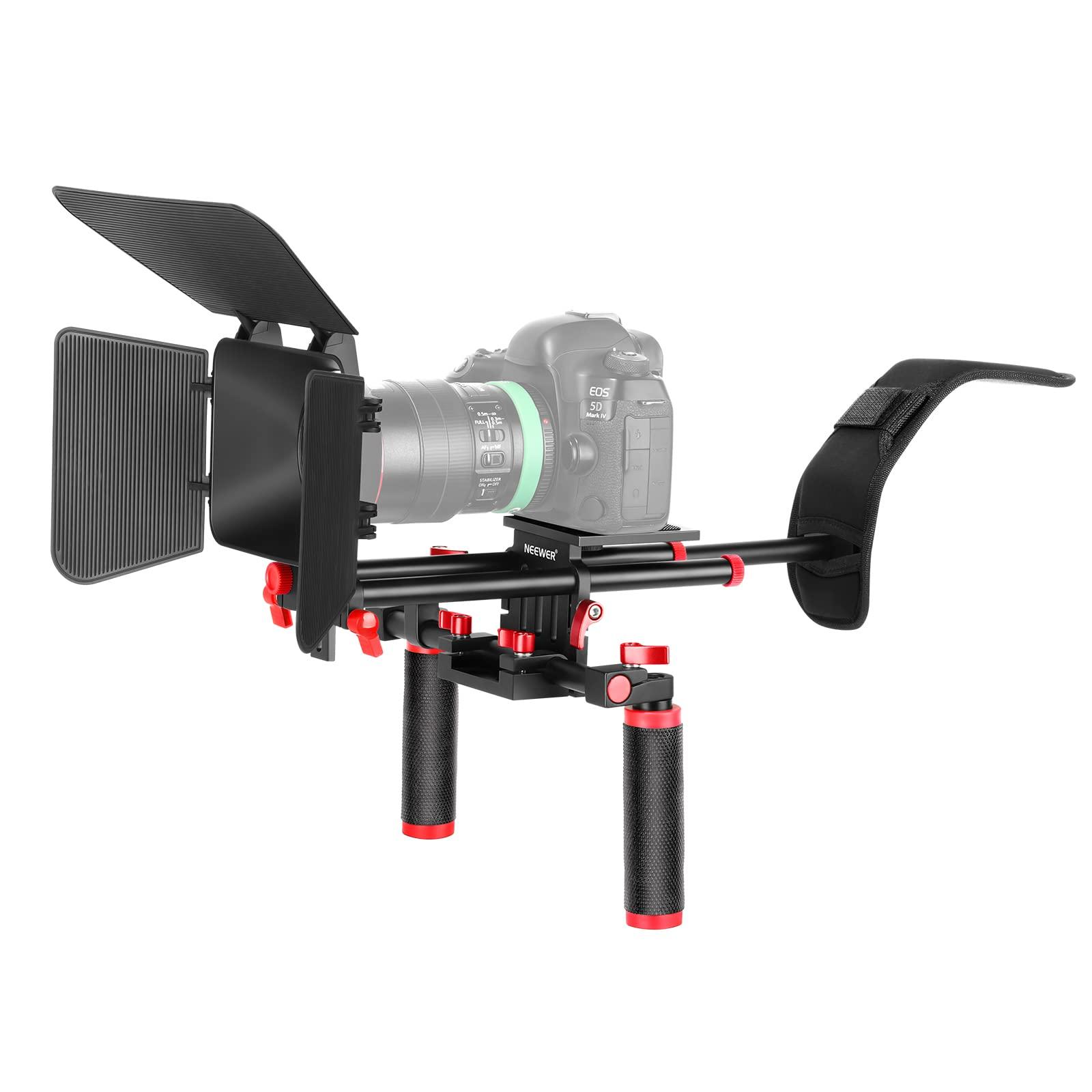 NEEWER Camera Shoulder Rig System Kit for DSLR & Camcorder with