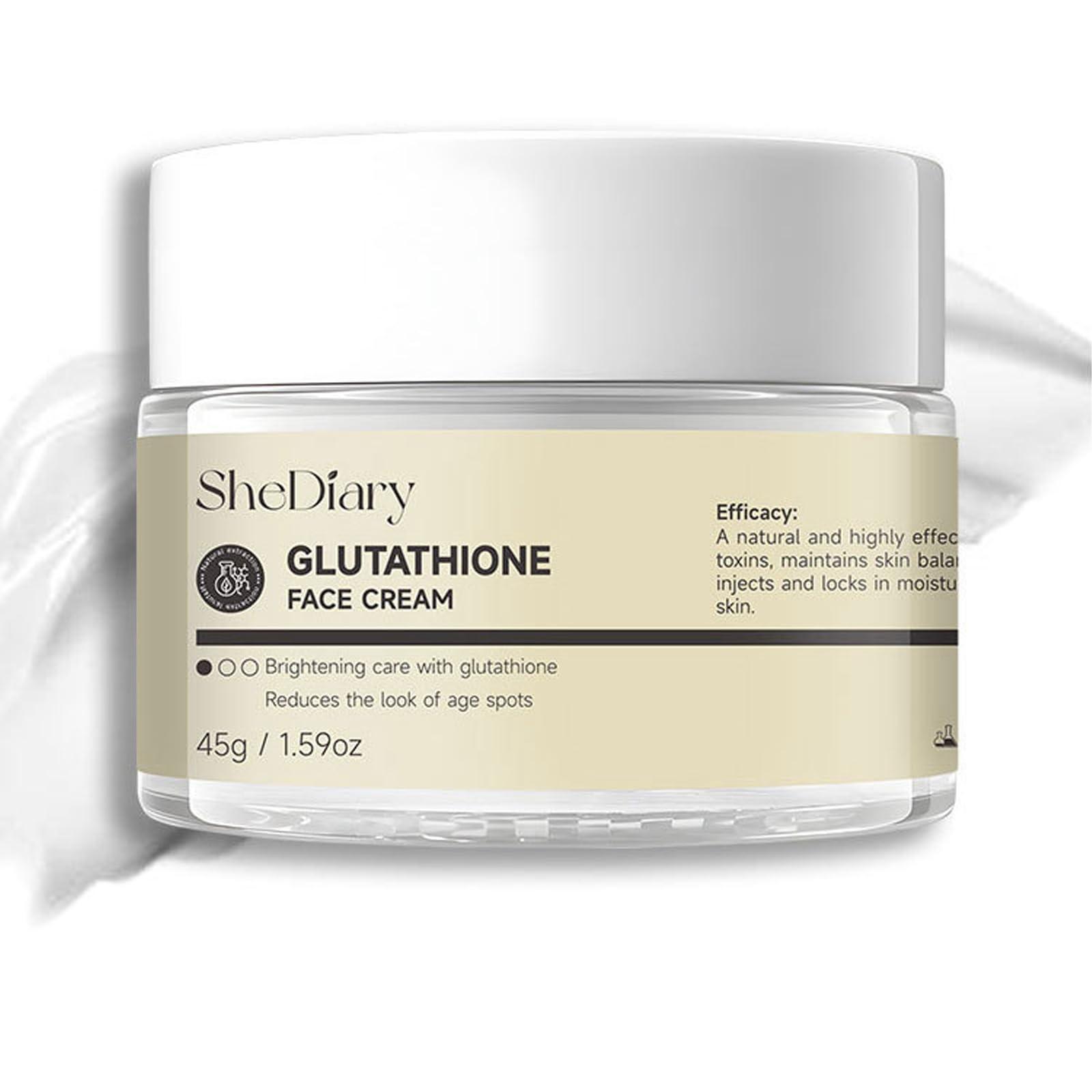 Glutathione Cream for Dry Skin - 24-Hour Moisturizing Facial Cream | Smooth  Plump & Firming Hydration | Buy Now with Express International Delivery