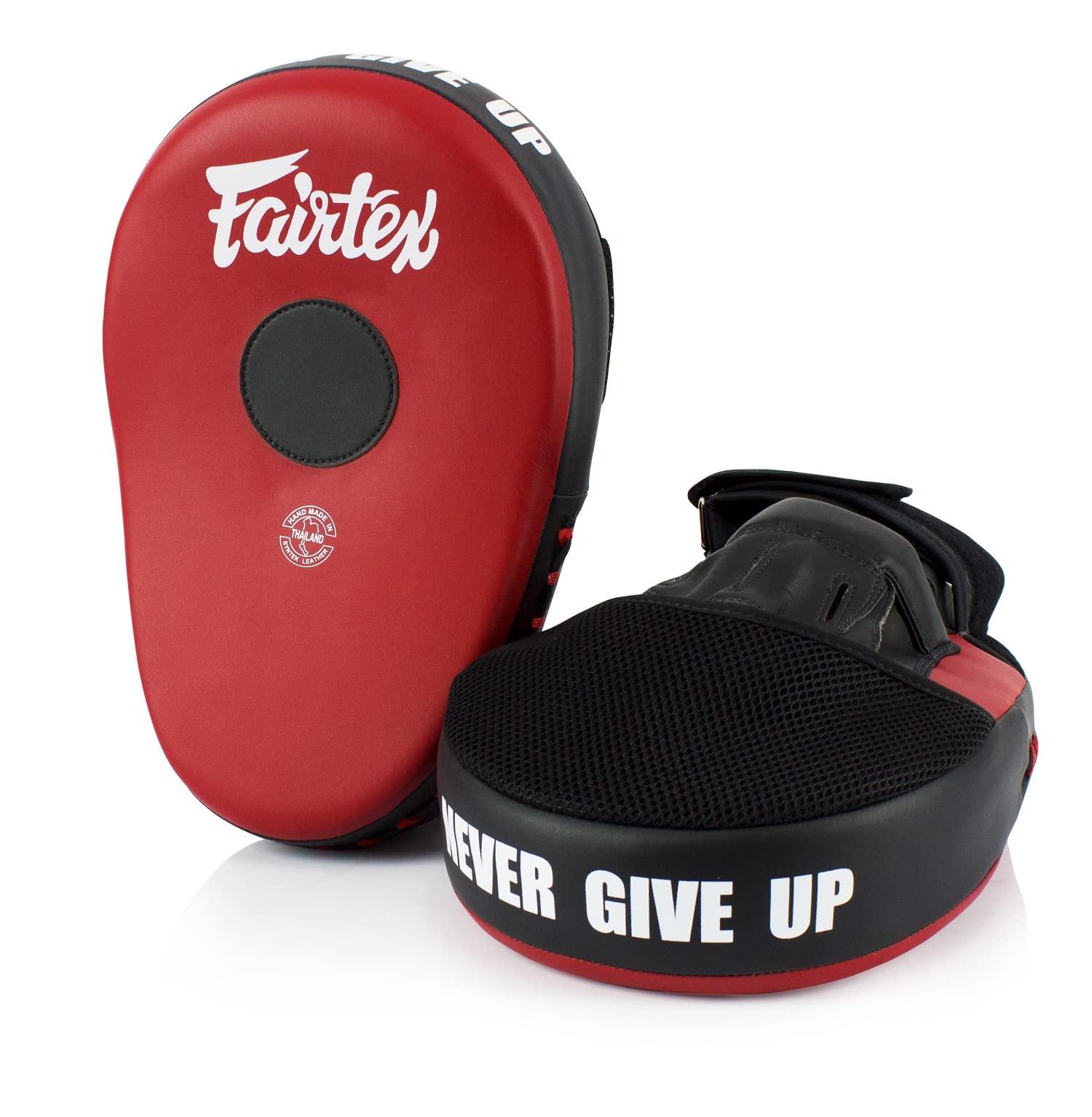 Fairtex FMV13 Focus Mitts for Boxing Muay Thai MMA Red/Black