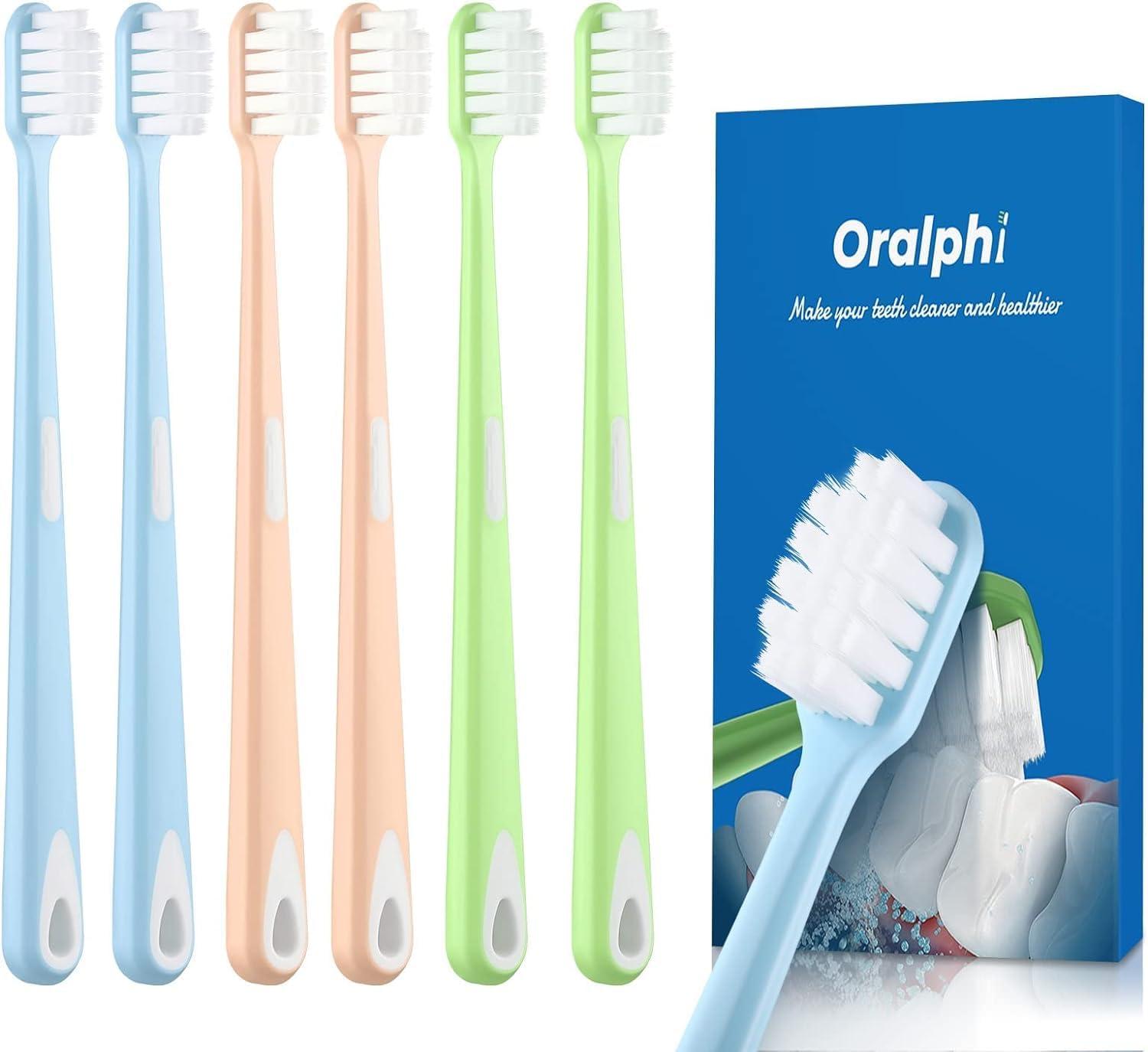 Extra Soft Toothbrush For Sensitive Gums - 20000 Soft Nano Bristles For Pregnant Women, Elderly, Adults, Kids - Ideal For Braces - Available In Black, White, Green, Pink | Buy Now With