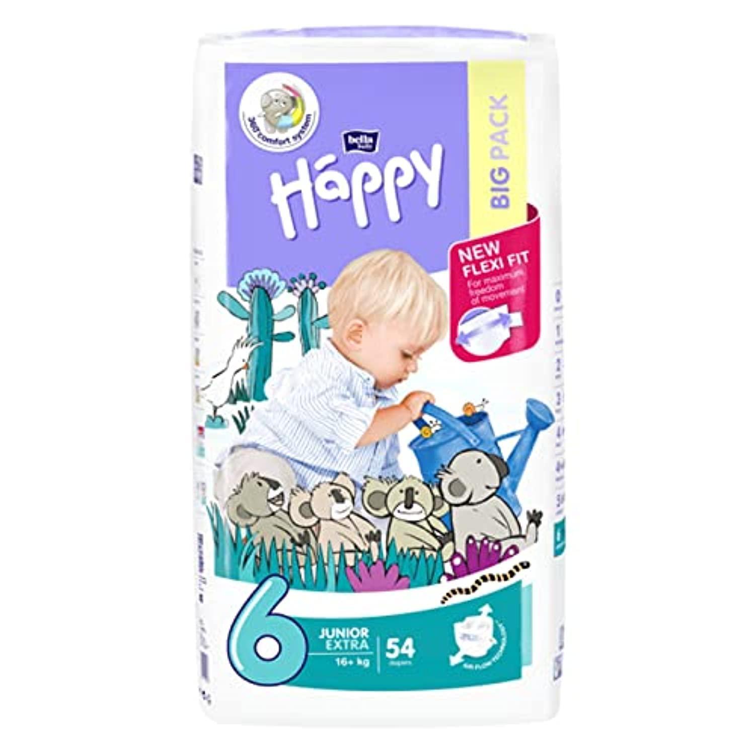 Bella Baby Happy Diapers Junior Extra Size (16+ Kg) 54 Pcs