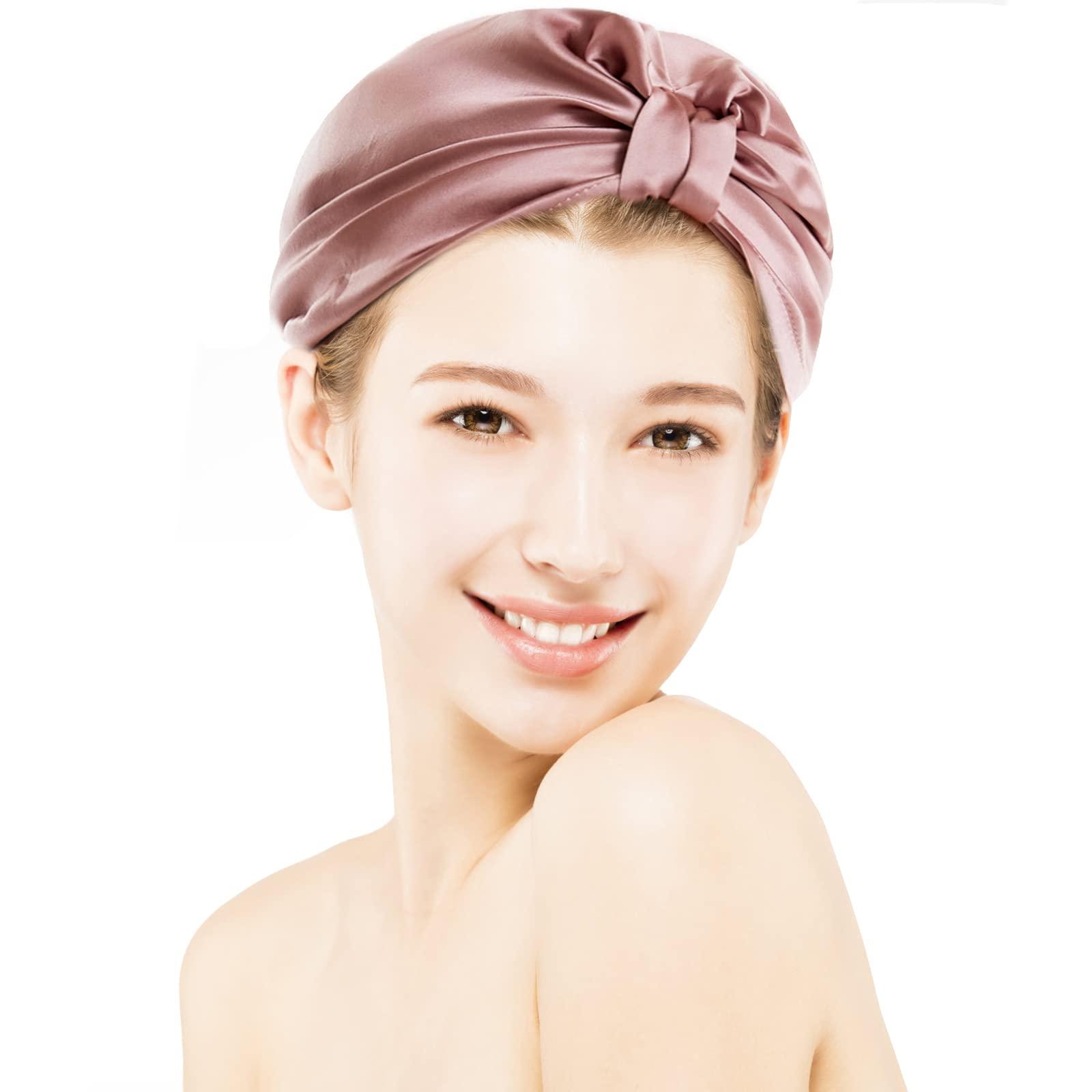 100% Mulberry Silk Sleep Cap - Adjustable Breathable Night 